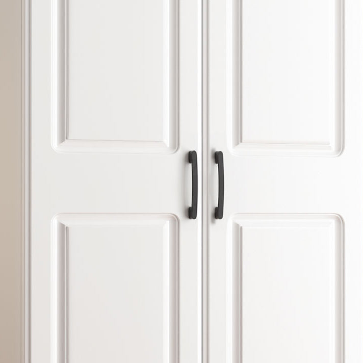 White Wardrobe Closet with Drawer French Country Wardrobe Cabinet