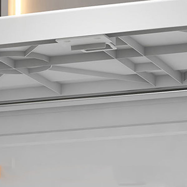 Hinged Wardrobe Cabinet with Garment Rod Modern Plastic Wardrobe Armoire