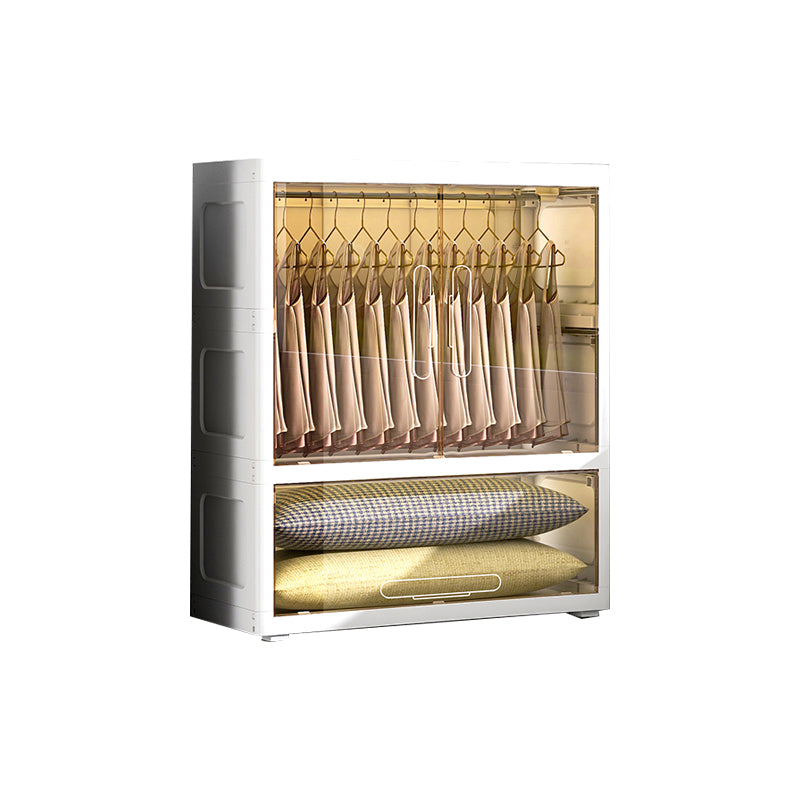 Hinged Wardrobe Cabinet Contemporary Plastic Wardrobe Closet