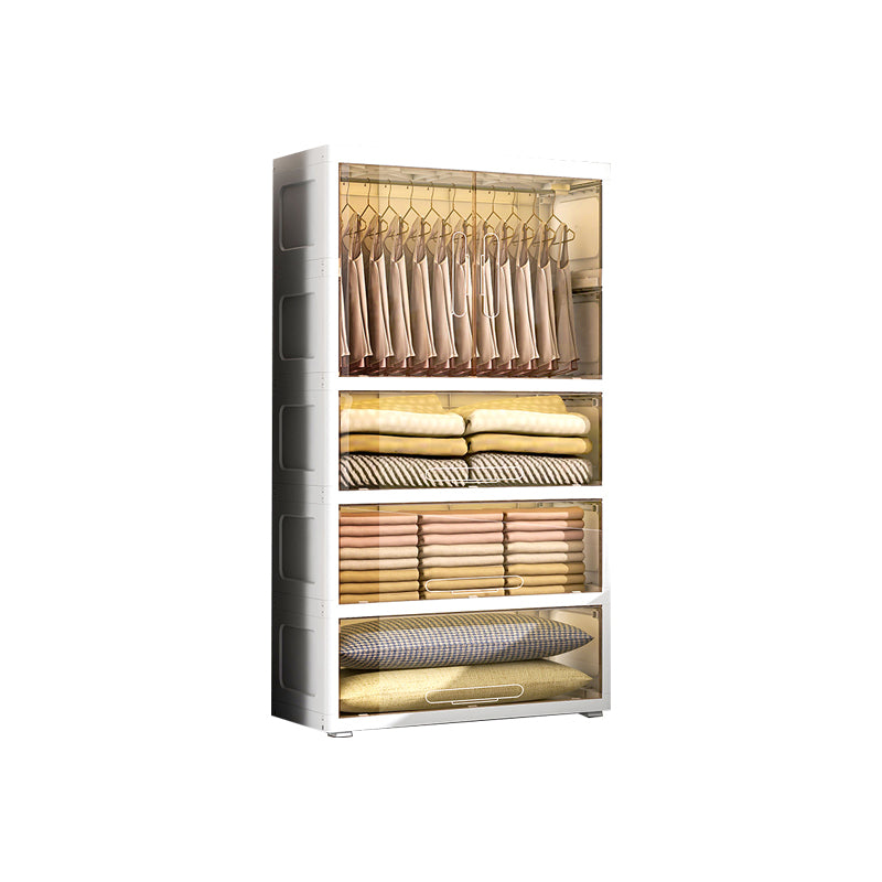Hinged Wardrobe Cabinet Contemporary Plastic Wardrobe Closet