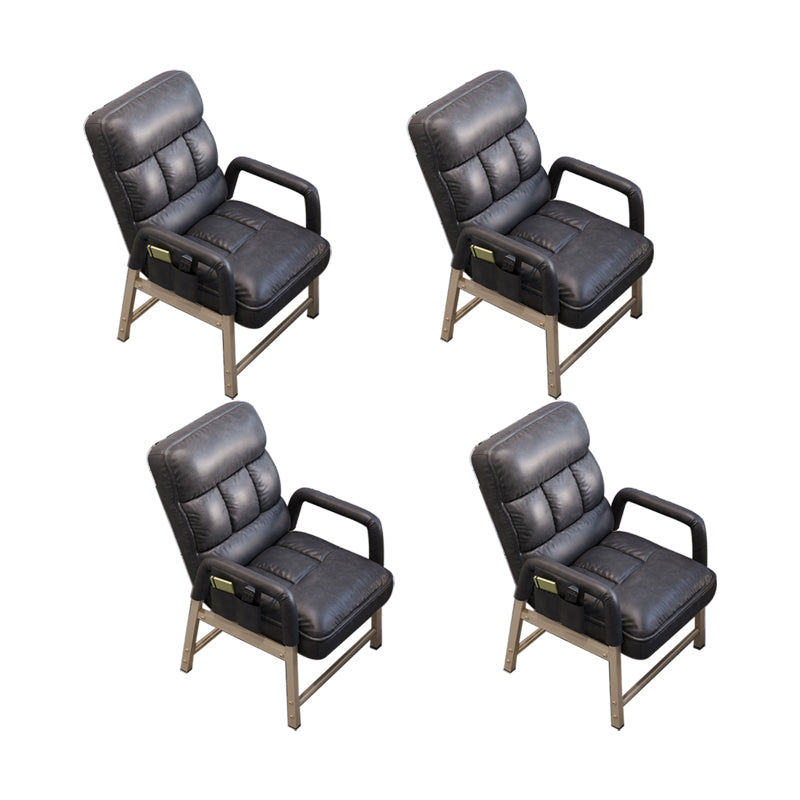 Contemporary Task Chair Metal Adjustable Back Height Office Chair