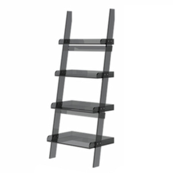 Ladder Open Back Bookshelf Acrylic Scandinavian Bookcase with Shelves