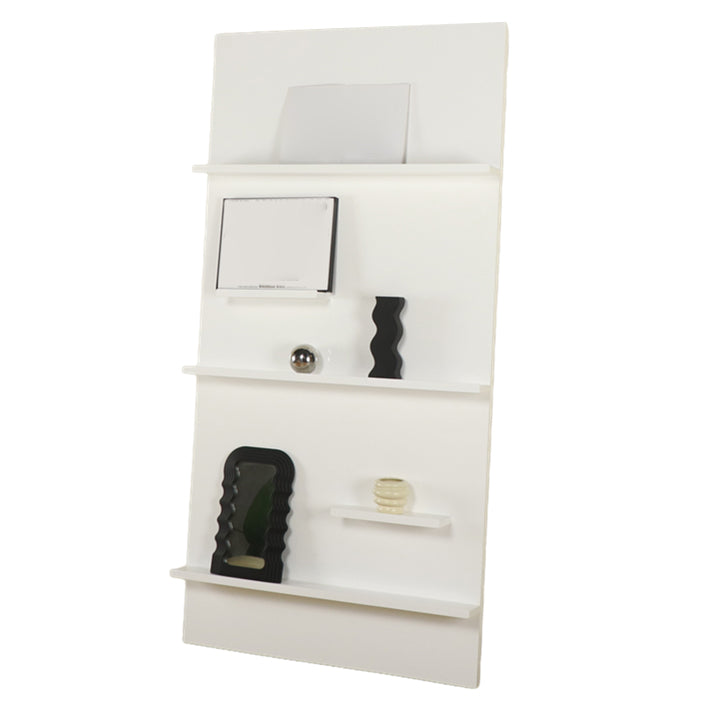 Scandinavian Acrylic Bookcase Closed Back Standard Bookshelf