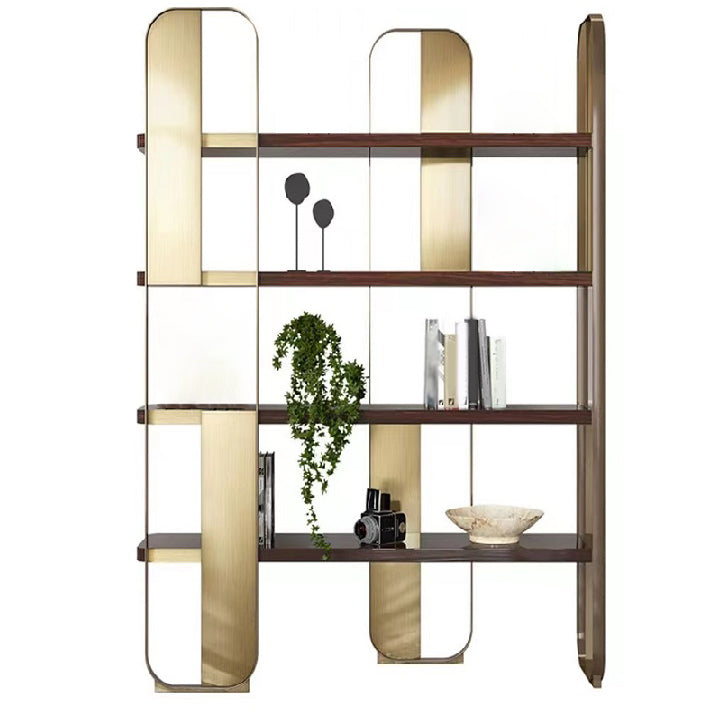 Glam Engineered Wood Bookshelf Standard Open Back Bookcase with Shelves