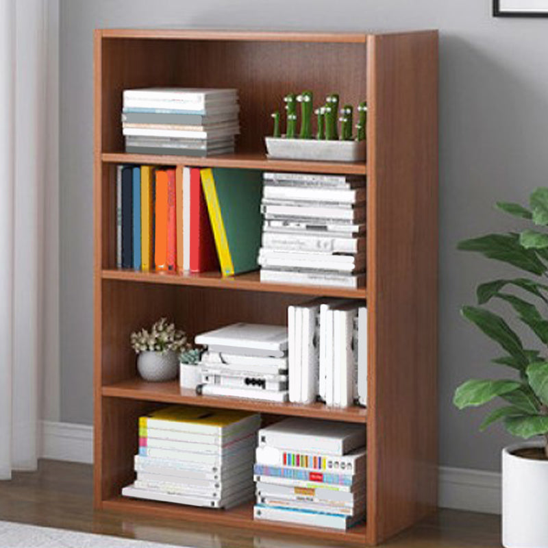 Modern Style Closed Back Standard Bookshelf Engineered Wood Bookcase for Bedroom