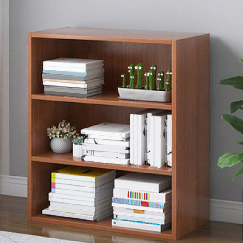 Modern Style Closed Back Standard Bookshelf Engineered Wood Bookcase for Bedroom