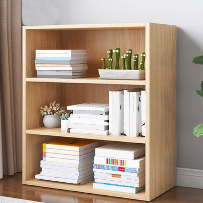 Modern Style Closed Back Standard Bookshelf Engineered Wood Bookcase for Bedroom