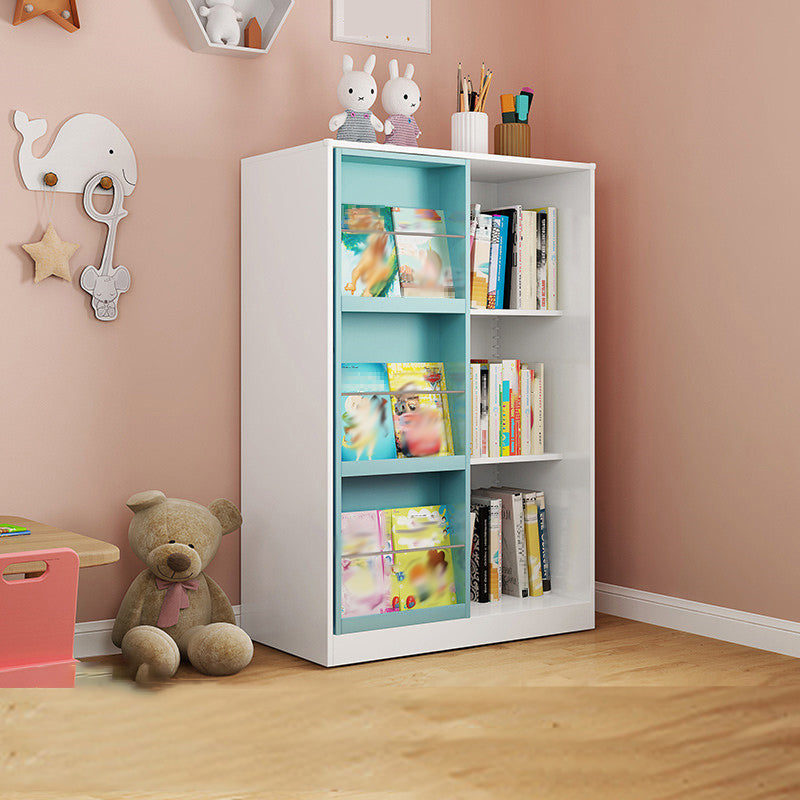 Engineered Wood Standard Bookshelf Contemporary Closed Back  Bookcase