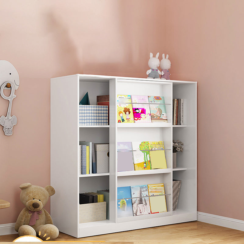 Engineered Wood Standard Bookshelf Contemporary Closed Back  Bookcase