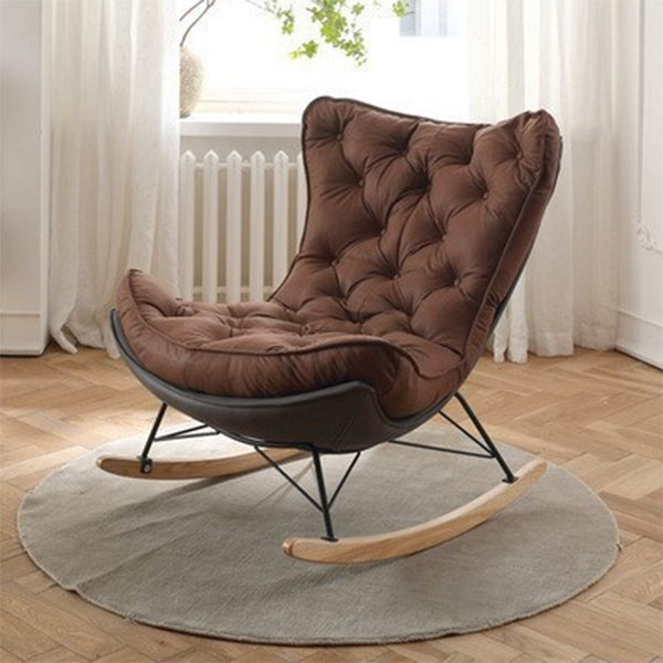 Contemporary Single Sofa Rocking Chair Lazy Rocking Chair for Living Room and Bedroom