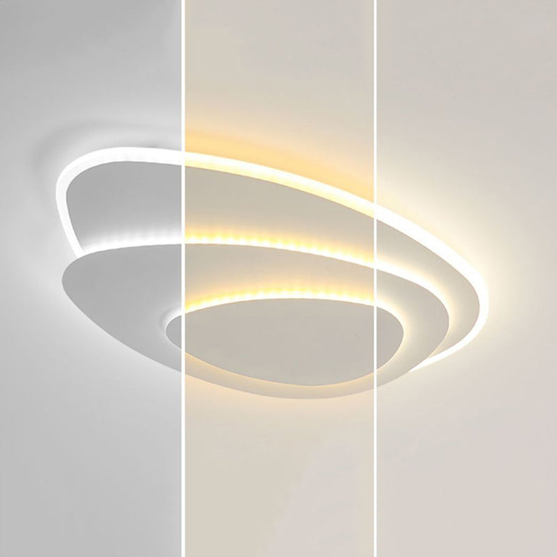 White LED Flush Mount Lighting Modernism Ceiling Light for Foyer