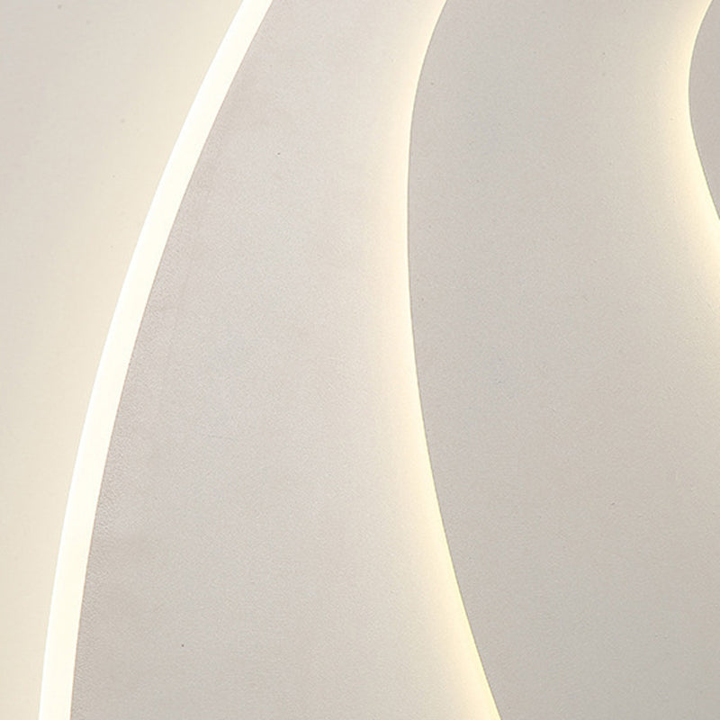 White LED Flush Mount Lighting Modernism Ceiling Light for Foyer