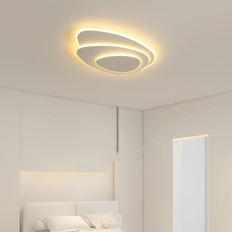 White LED Flush Mount Lighting Modernism Ceiling Light for Foyer