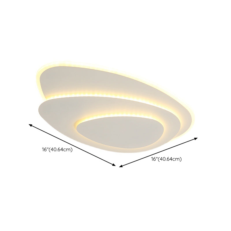 White LED Flush Mount Lighting Modernism Ceiling Light for Foyer