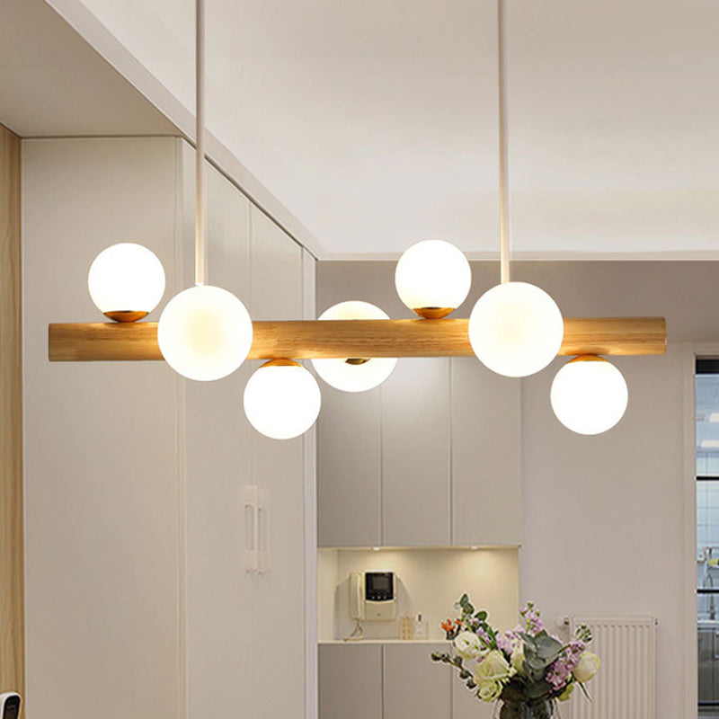 Modern Style Ball Shade Island Pendants Glass Pendant Lights for Dining Room