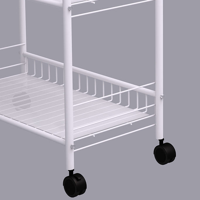 Contemporary Open Back Bookcase Metal Standard Bookshelf with Shelves