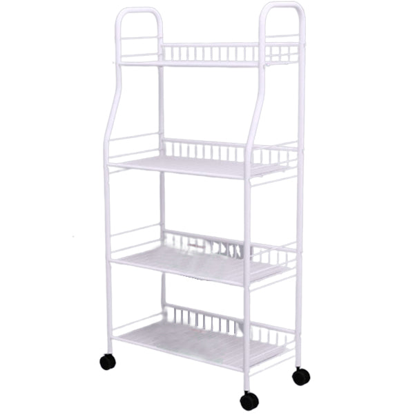 Contemporary Open Back Bookcase Metal Standard Bookshelf with Shelves