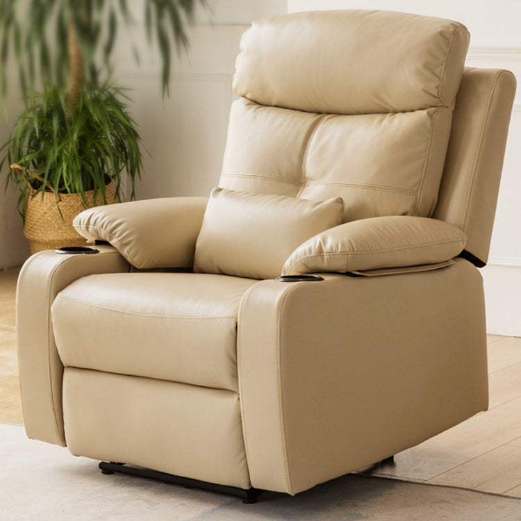 Contemporary Rocking Home Theater Recliner Solid Color Home Theater Recliner