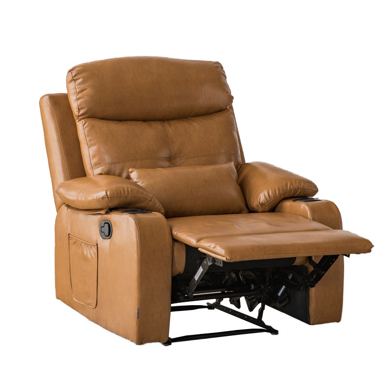 Contemporary Rocking Home Theater Recliner Solid Color Home Theater Recliner