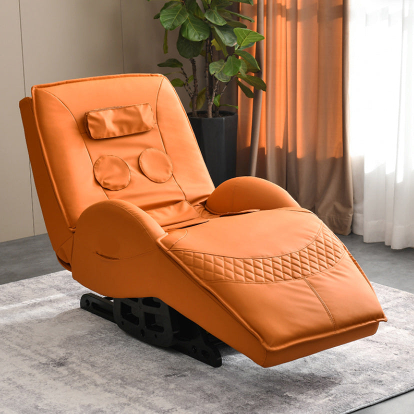 Leather Solid Color Standard Recliner Massage Recliner Chair