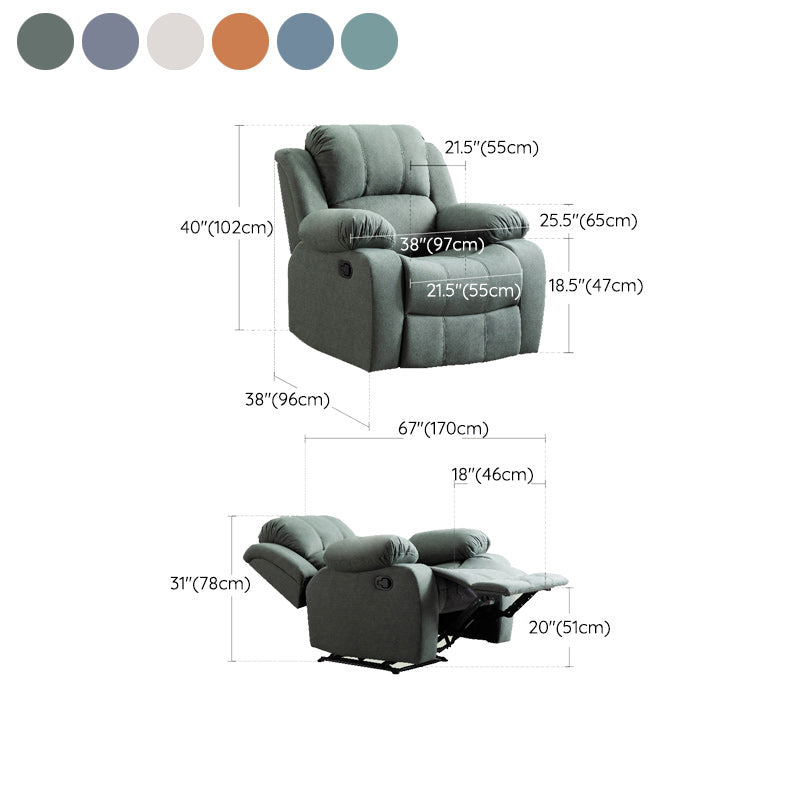 Standard (No Motion) Recliner Chair Faux Leather Home Theater Recliner