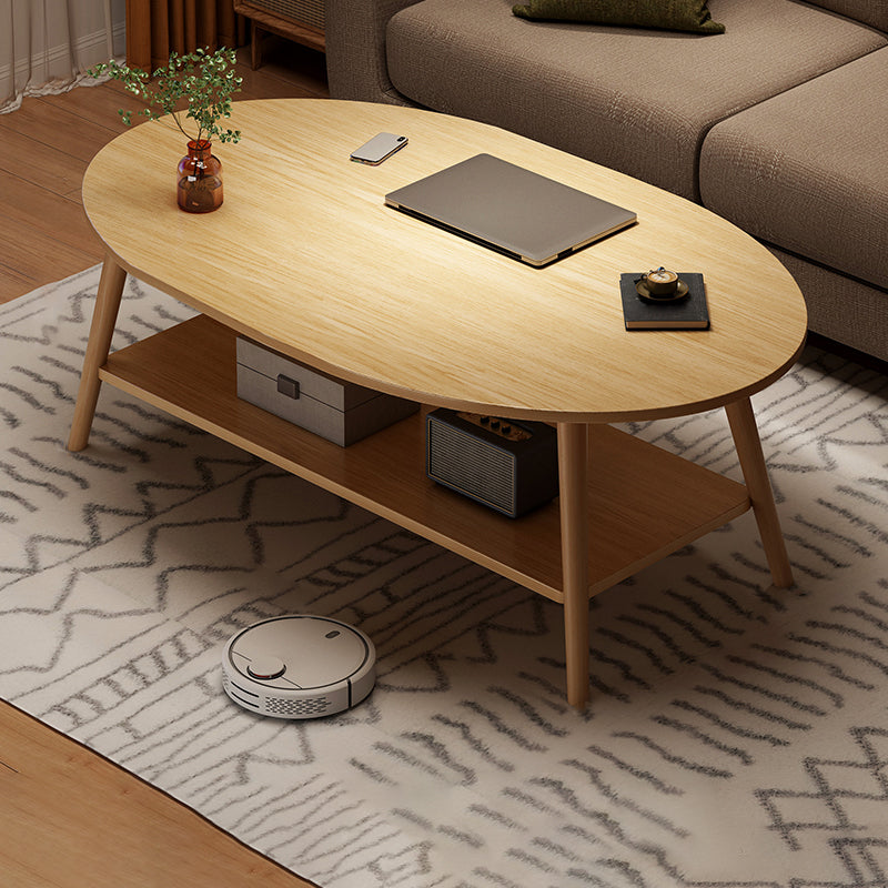 4 Legs Wood Coffee Table Set Bedroom Coffee Table with Storage