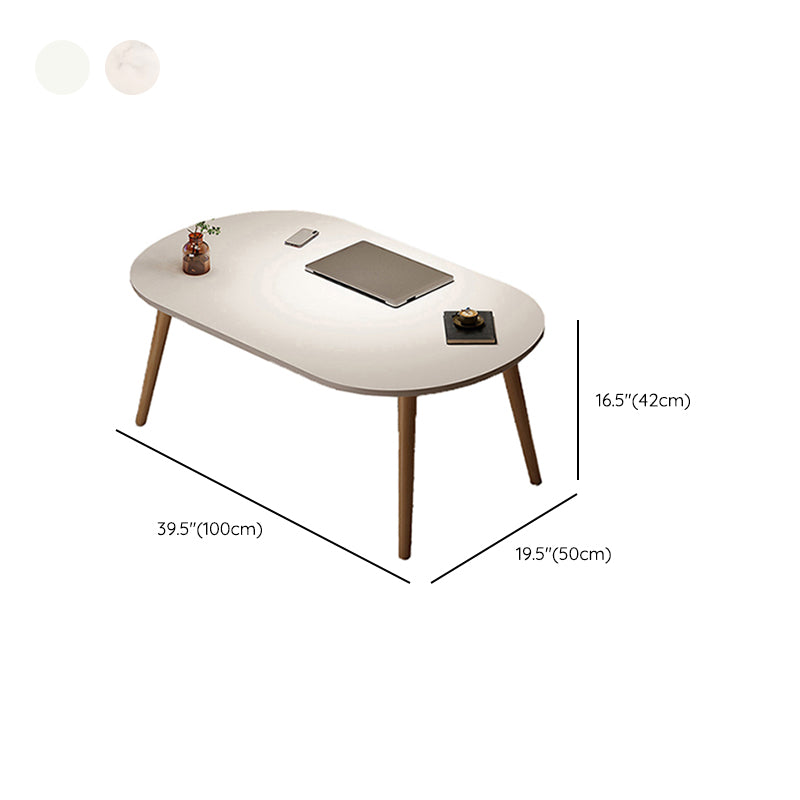 4 Legs Wood Coffee Table Set Bedroom Coffee Table with Storage