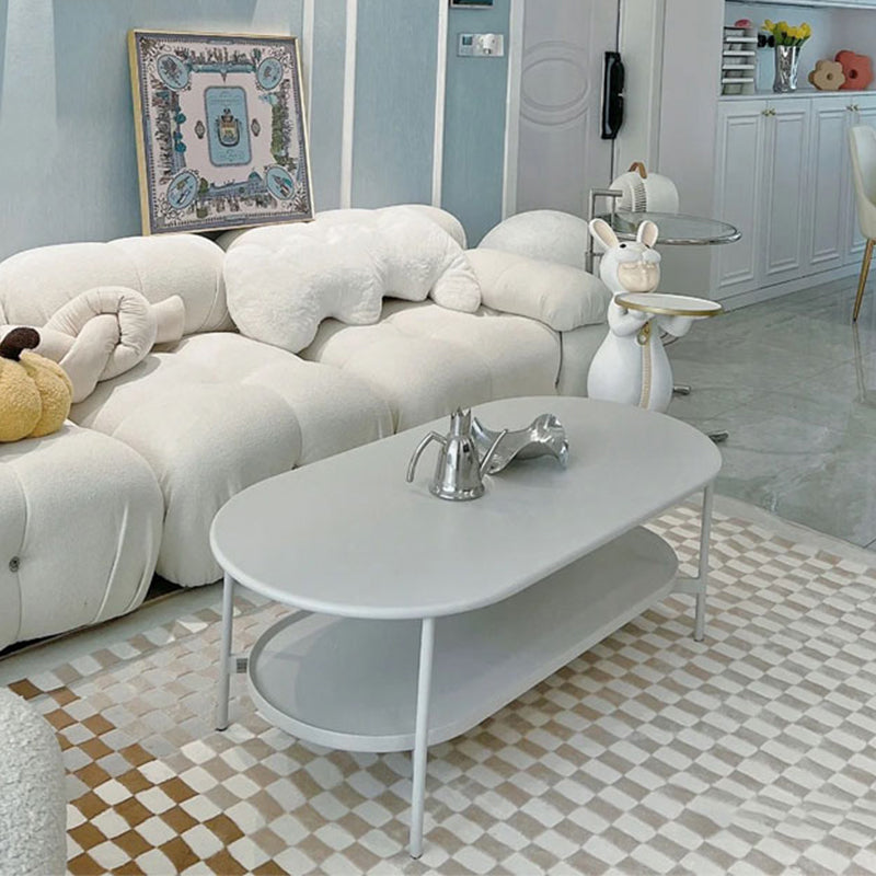 No Distressing Wood Coffee Table Set White Oval Coffee Table