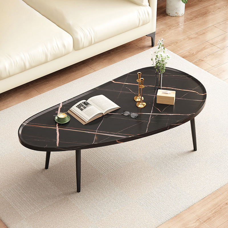 Modern Coffee or End Table Artificial Wood and Metal Coffee Table with 4 Legs