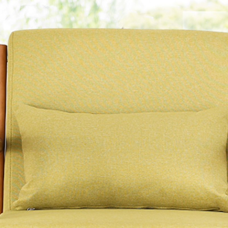 Mid-Century Modern Accent Armchair Living Room Round Arms Pillow Back Arm Chair