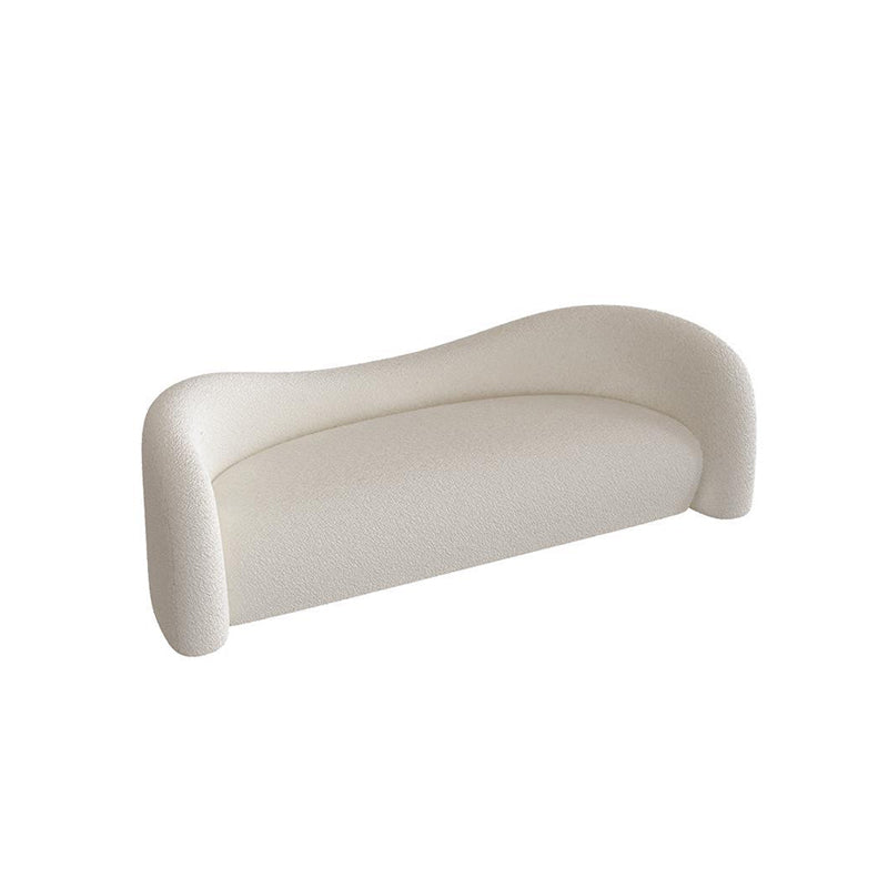 Tight Back Curved Loveseat Stain Resistant No Distressing Sofa
