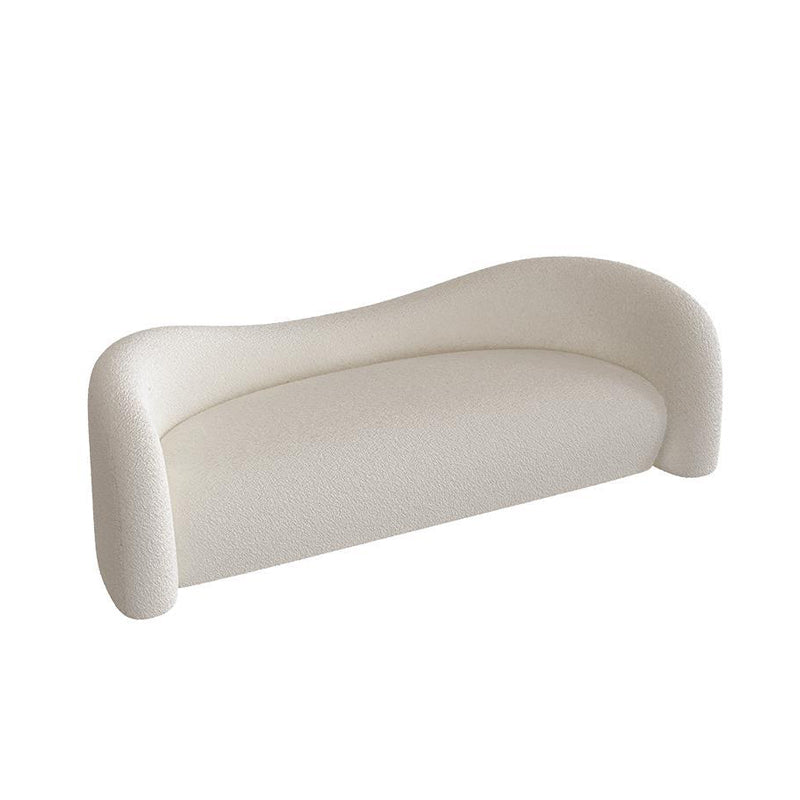 Tight Back Curved Loveseat Stain Resistant No Distressing Sofa
