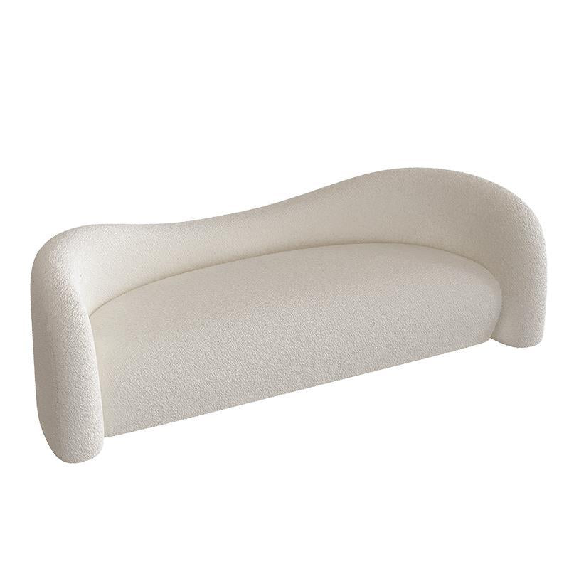 Tight Back Curved Loveseat Stain Resistant No Distressing Sofa