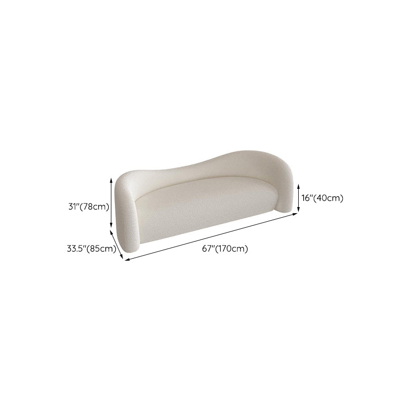 Tight Back Curved Loveseat Stain Resistant No Distressing Sofa
