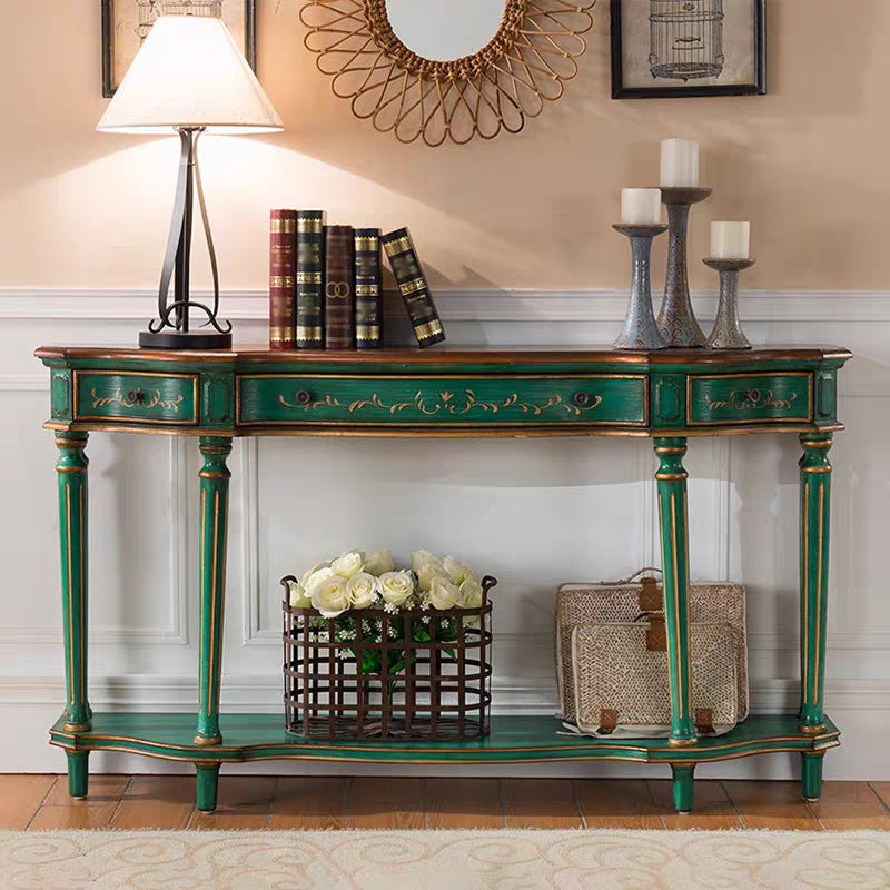 Victoria Wooden Console Table Free Form Console Sofa Table for Hall
