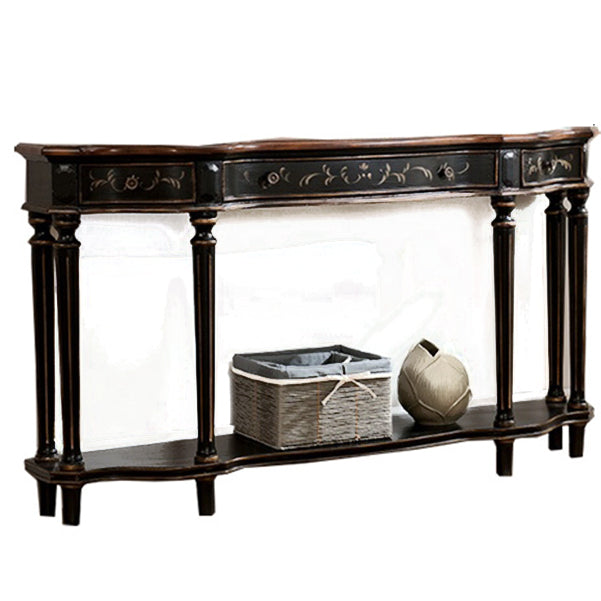 Victoria Wooden Console Table Free Form Console Sofa Table for Hall