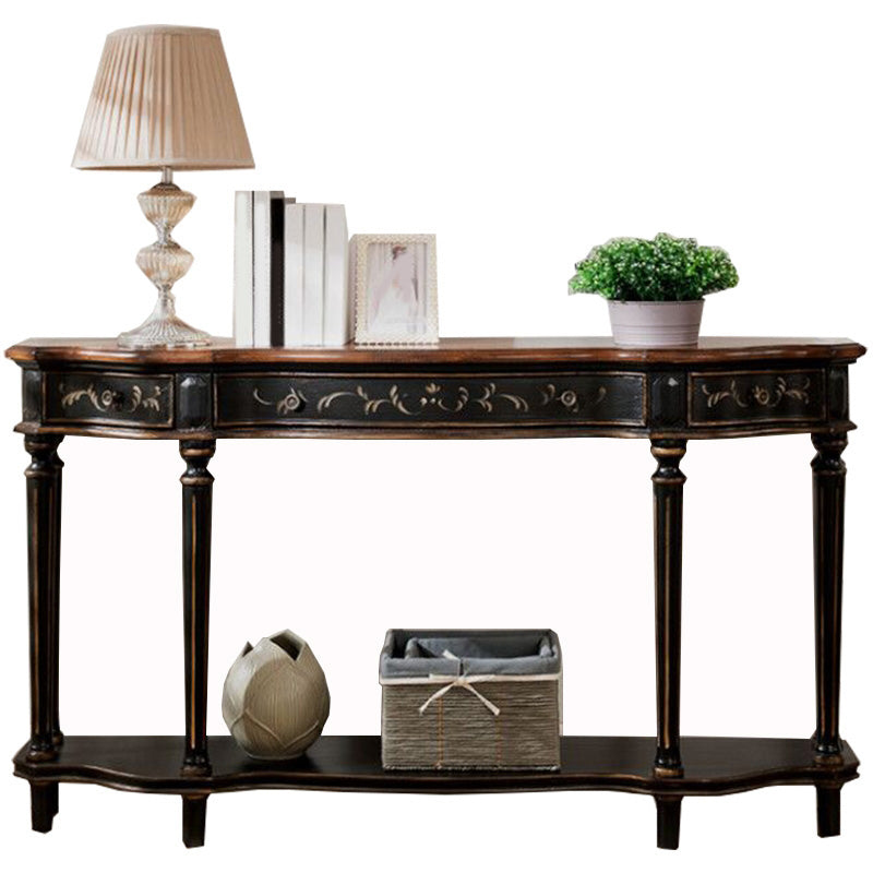 Victoria Wooden Console Table Free Form Console Sofa Table for Hall
