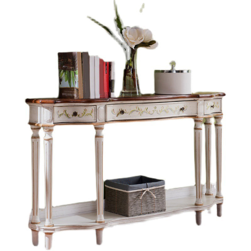 Victoria Wooden Console Table Free Form Console Sofa Table for Hall