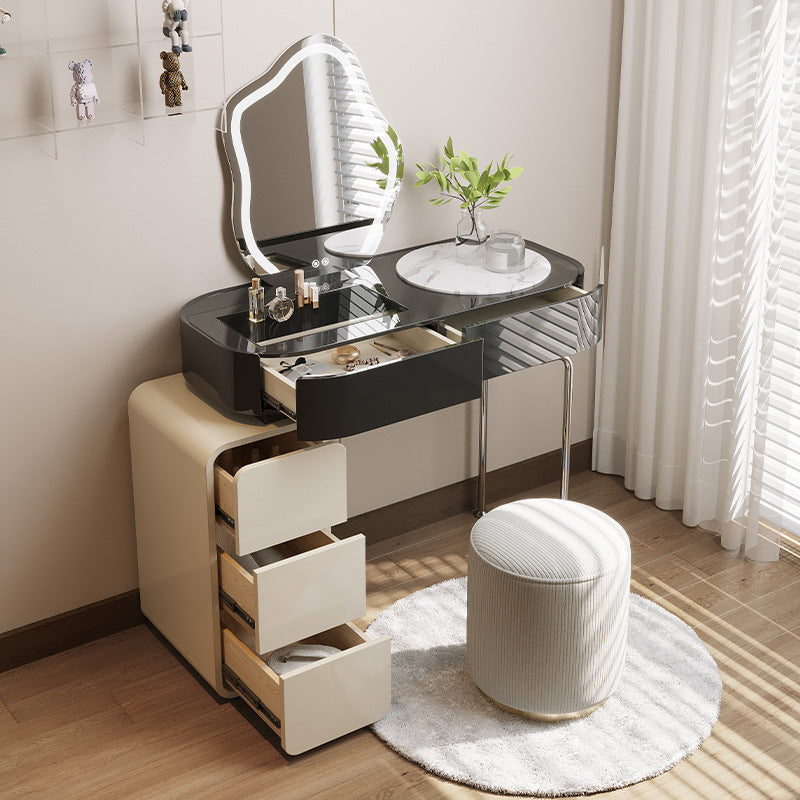 Wooden Make-up Vanity Black Makeup Vanity Desk Table with Drawer