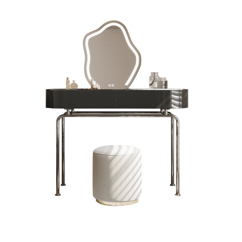 Wooden Make-up Vanity Black Makeup Vanity Desk Table with Drawer