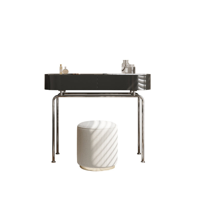 Wooden Make-up Vanity Black Makeup Vanity Desk Table with Drawer
