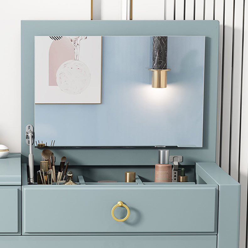 Flip Single Mirror Dressing Table39.37" One Drawer Vanity Table