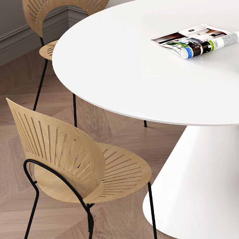 Modern Pedestal Dining Table Stone Table for Kitchen Dining Room