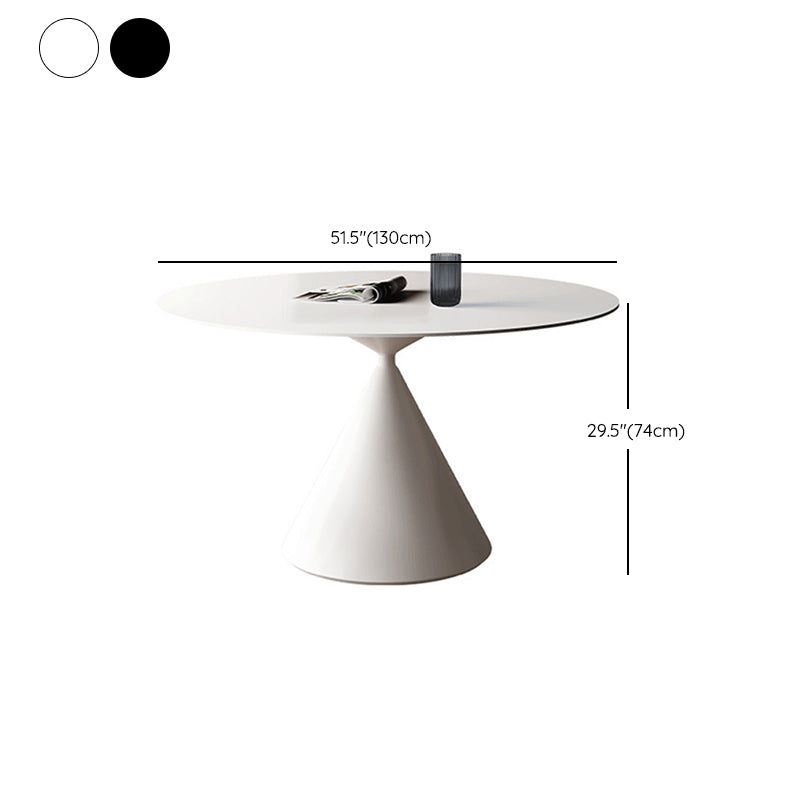 Modern Pedestal Dining Table Stone Table for Kitchen Dining Room