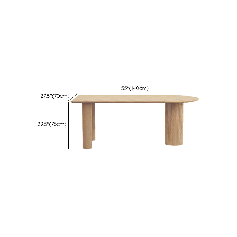 Modern Style Wood Dining Table 3 Legs Dinette Table for Dining Room