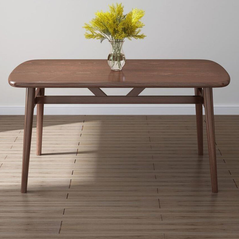 Modern Style Wood Dining Table 4 Legs Dining Table for Dining Room