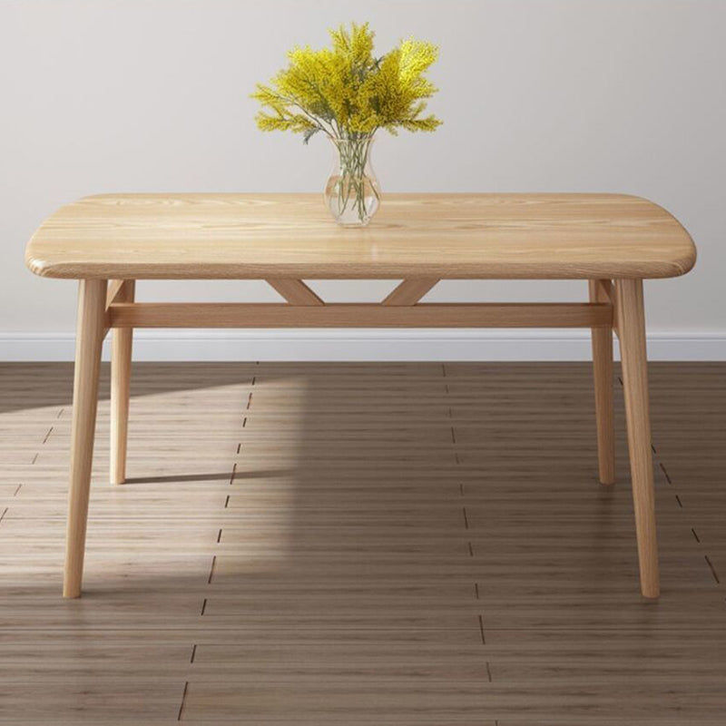 Modern Style Wood Dining Table 4 Legs Dining Table for Dining Room
