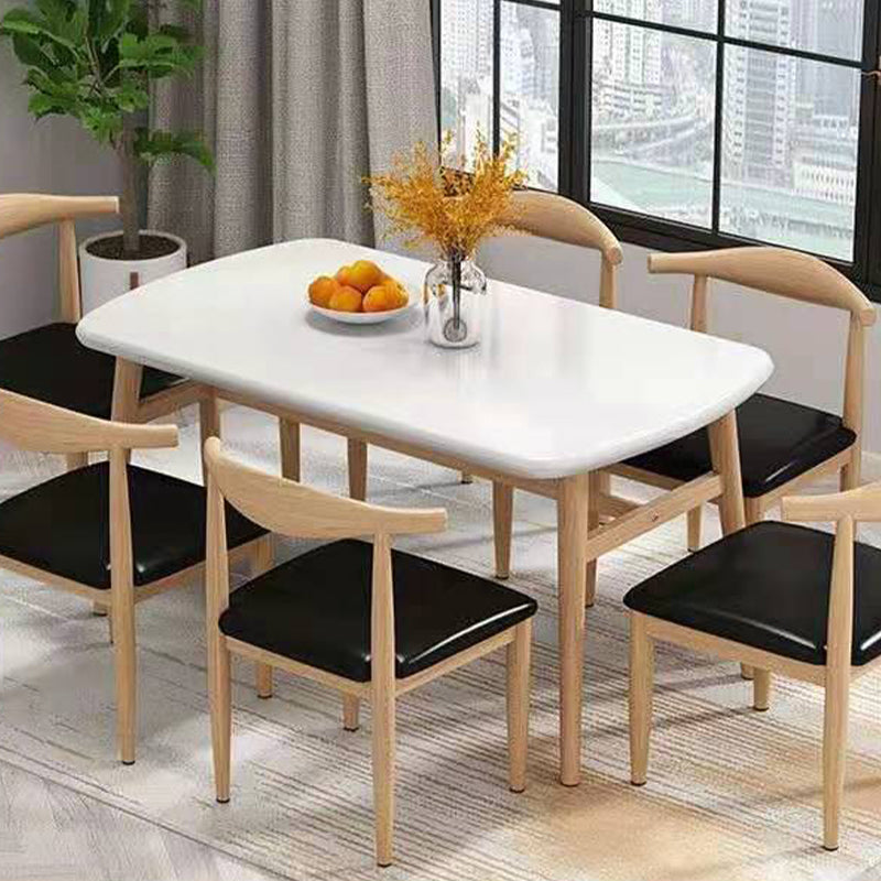 Modern Style Wood Dining Table 4 Legs Dining Table for Dining Room