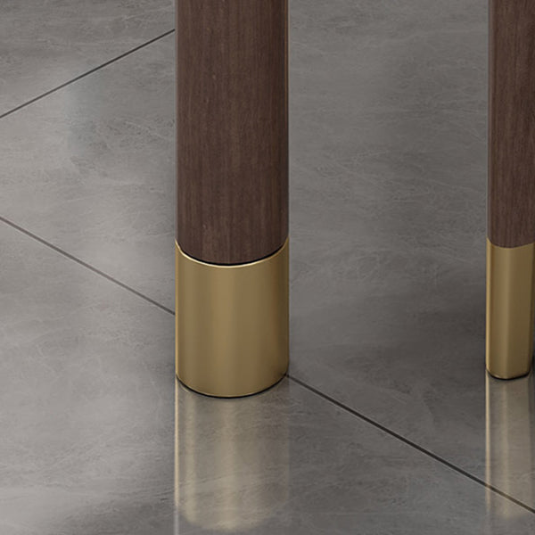 Medieval Modern Stone Dining Table 4 Rubber Legs Table for Dining Room