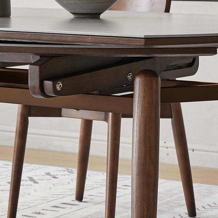Modern Stone Dining Table 4 Ash Legs Dining Table for Dining Room